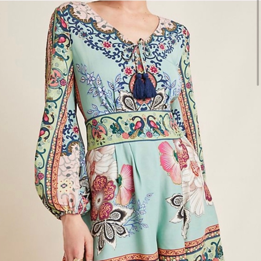 Farm Rio for Anthropologie Caversham Romper M